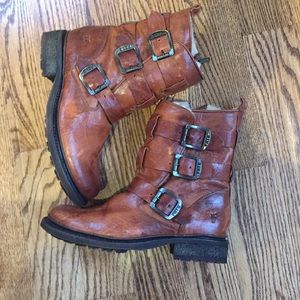 Frye Valerie strappy boots